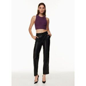 Aritzia Babaton Sculpt Knit Cropped Tank In Dewberry Purple Size 2XS